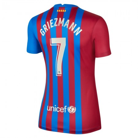 Billiga Fotbollströjor FC Barcelona Antoine Griezmann 7 Dam Hemma tröja 2021/22 Kortärmad 